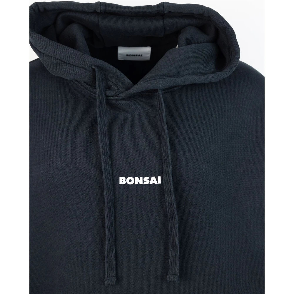 Bonsai Zwarte Hoodie Regular Fit Black Heren