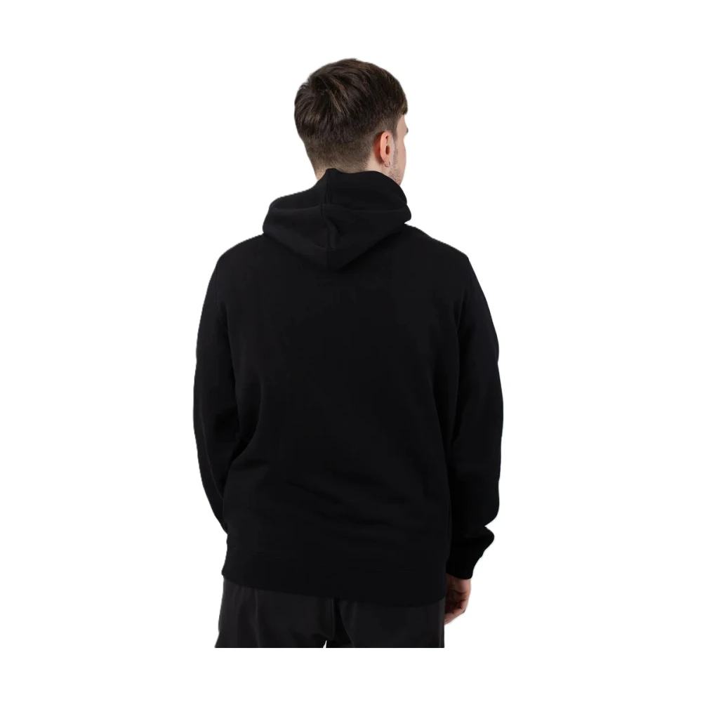 Lyle & Scott Geborduurde hoodie met trekkoord capuchon Black Heren