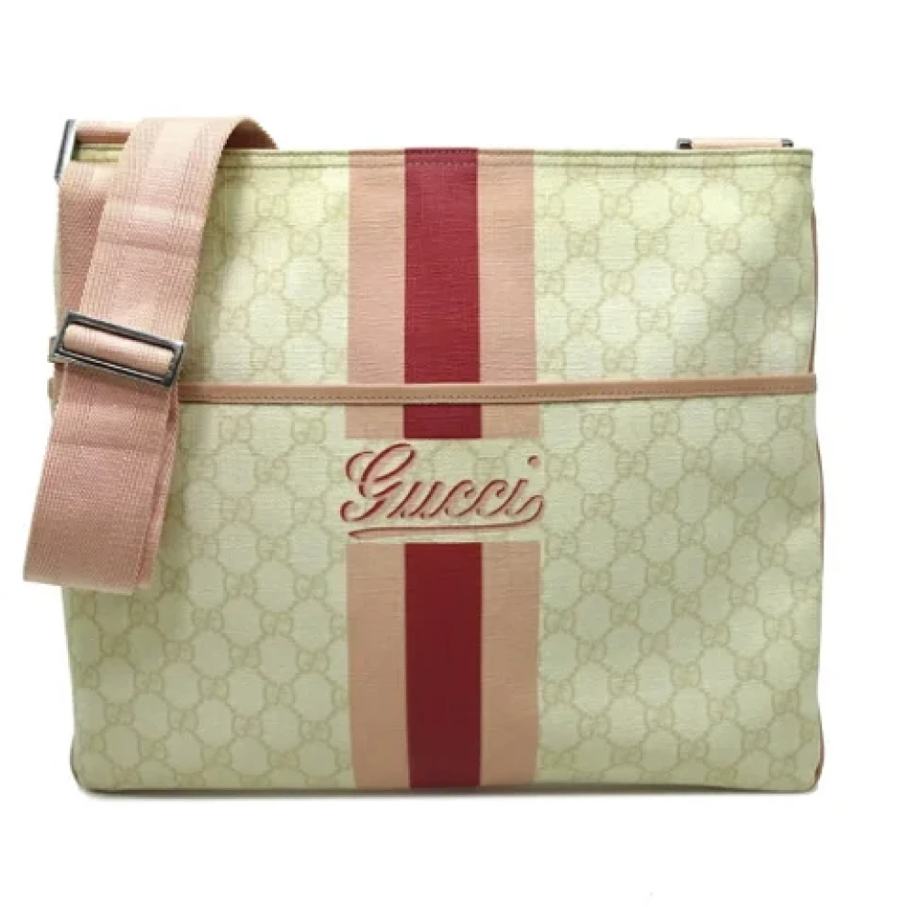 Gucci Vintage Pre-owned Leather shoulder-bags Beige Dames