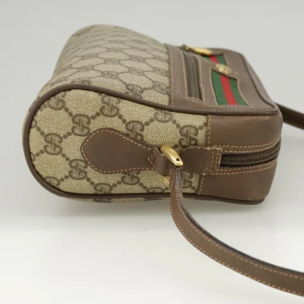 Gucci Vintage Pre-owned Leather gucci-bags Beige Dames