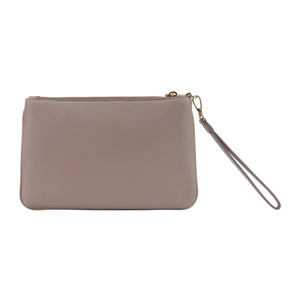 Miu Leren handtas met rits Beige Dames