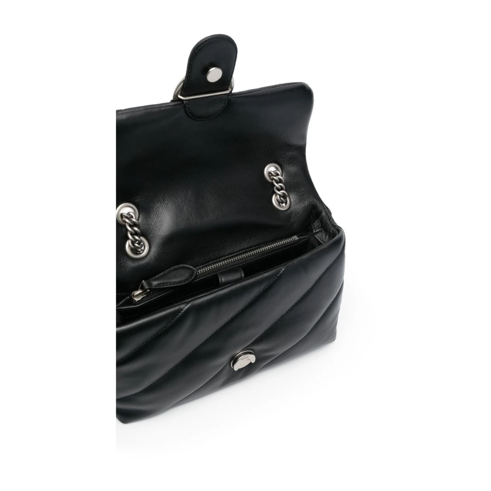 pinko Gestikte Love Birds Schoudertas Black Dames