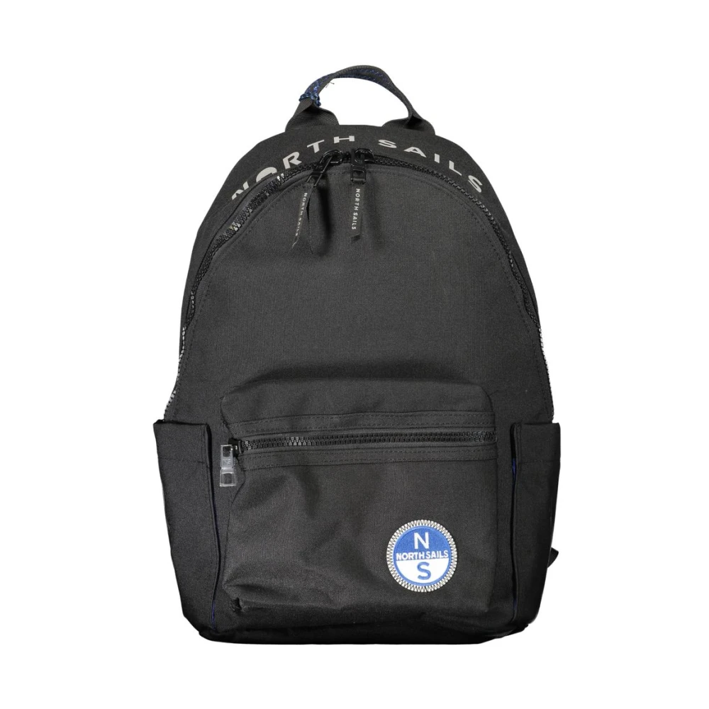 North Sails Black Polyester Men Backpack Urban Style - Male - Backpacks - Black - One Size - Bags