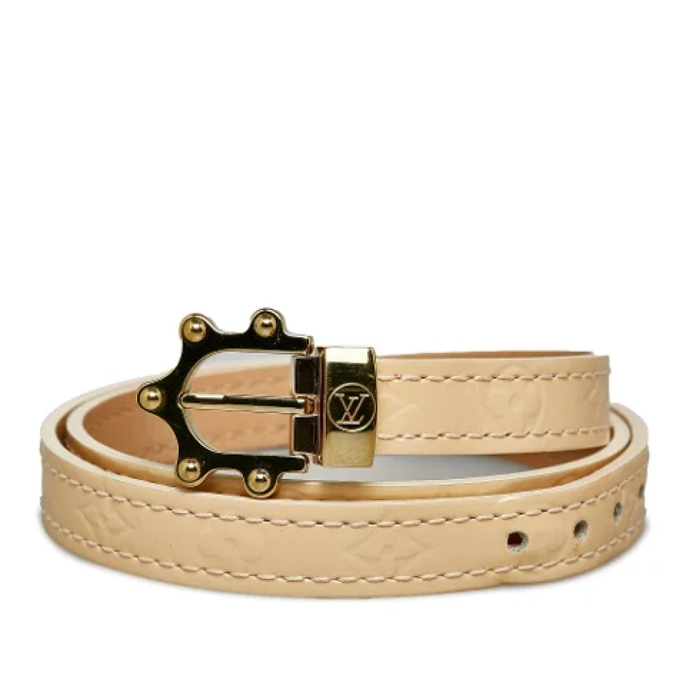 Louis Vuitton Vintage Pre-owned Leather bracelets Brown Dames