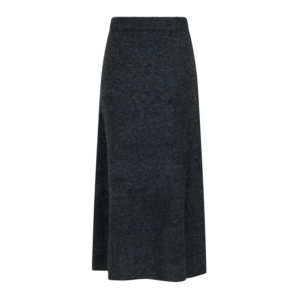 NEO NOIR Ashanti Gebreide Rok Antraciet Blue Dames