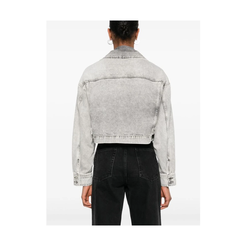 IRO Klassieke Grijze Knoopsluiting Buitenkleding Gray Dames