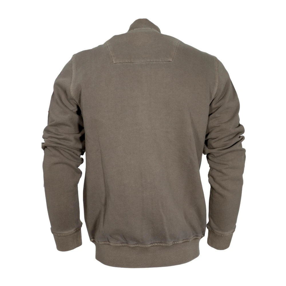 aeronautica militare Militaire luchtvaart katoenen sweatshirt met borduurwerk in groen Green Heren