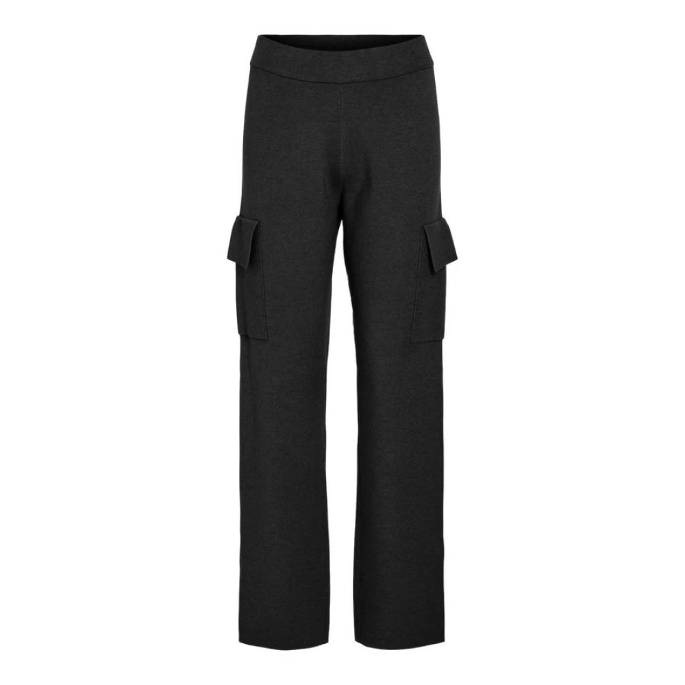 Vila Cargo Jogger Broek voor Vrouwen Black Dames