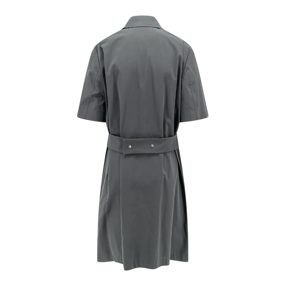 Burberry Grijze Katoenen Jurk Elegante Stijl Gray Dames