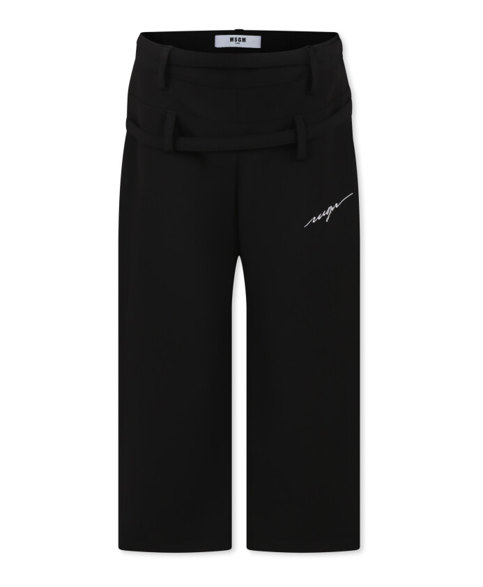 zwarte-elegante-broek-met-geborduurd-logo