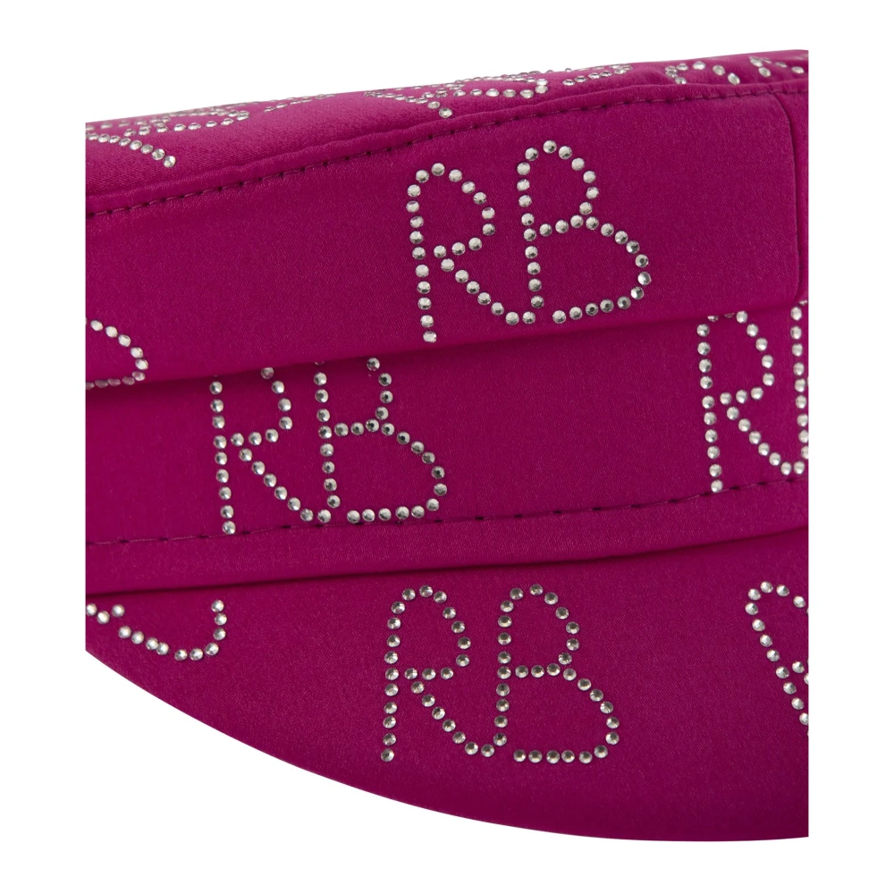 Ruslan Baginskiy Kristalversierde Baker Logo Hoed Pink Dames