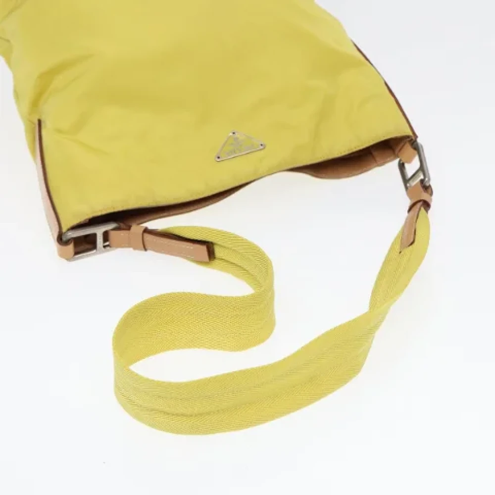 Prada Vintage Pre-owned Fabric prada-bags Yellow Dames