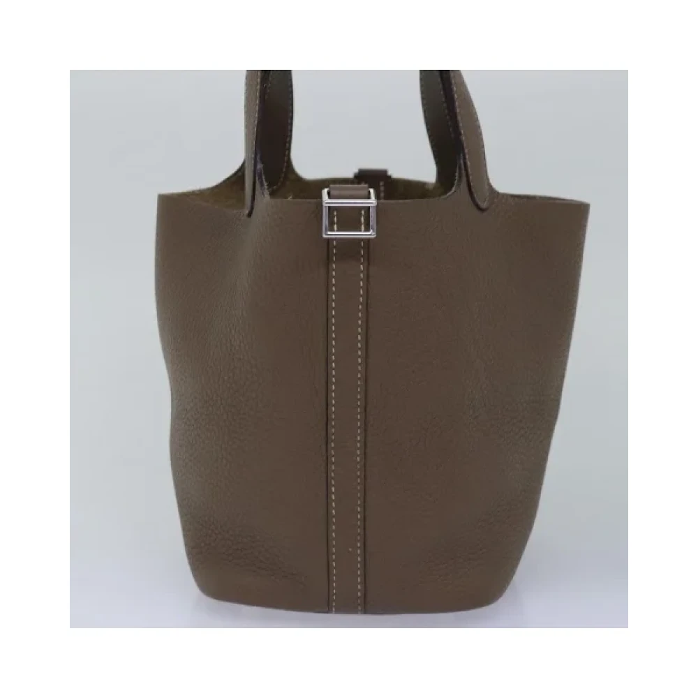 Hermès Vintage Pre-owned Leather handbags Brown Dames