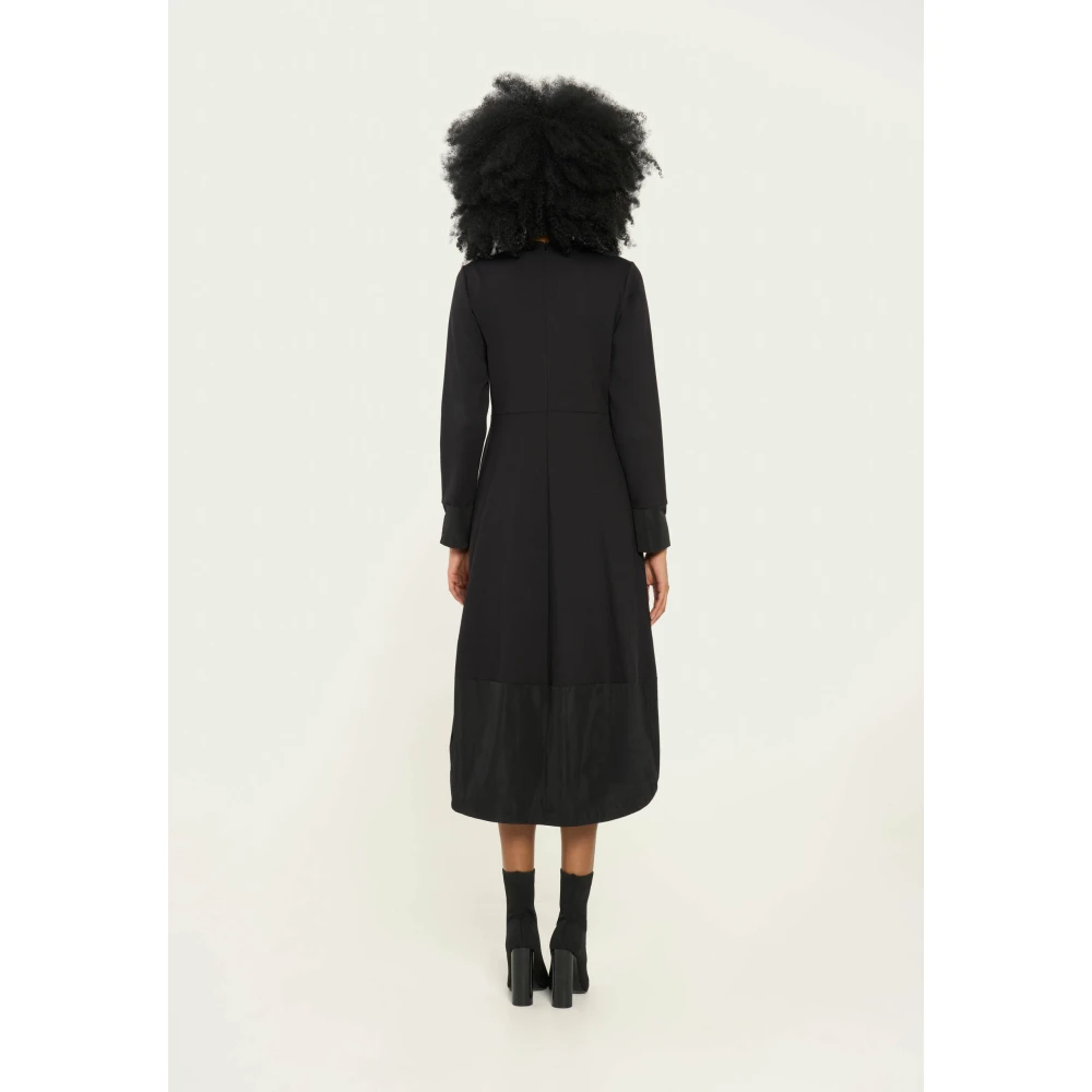 Vicario Cinque Ballon Rok Jurk met Zakken Black Dames