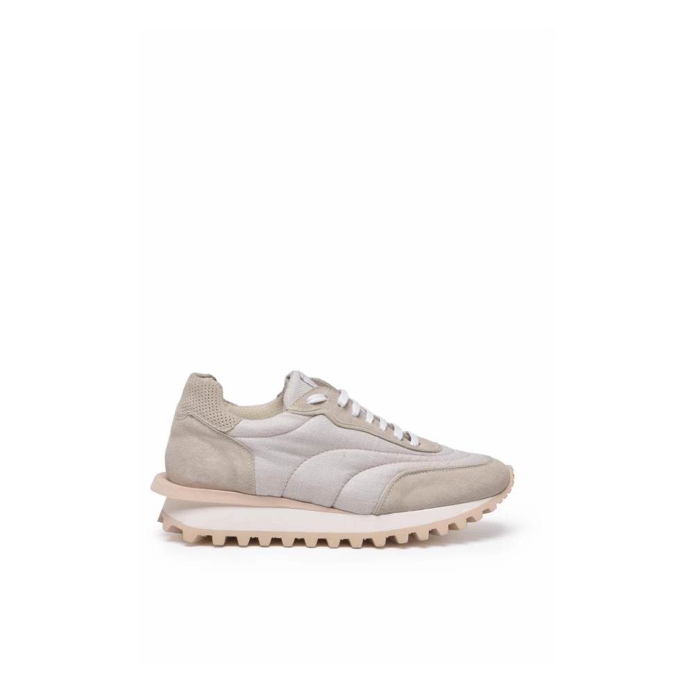 Eleventy Suede Sneaker Heren Schoenen Beige