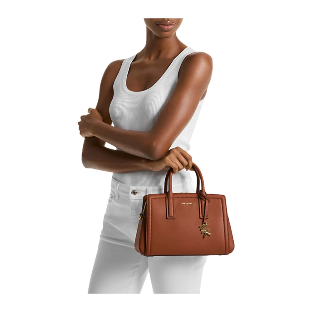 Michael Kors Stijlvolle Satchel Tas Brown Dames