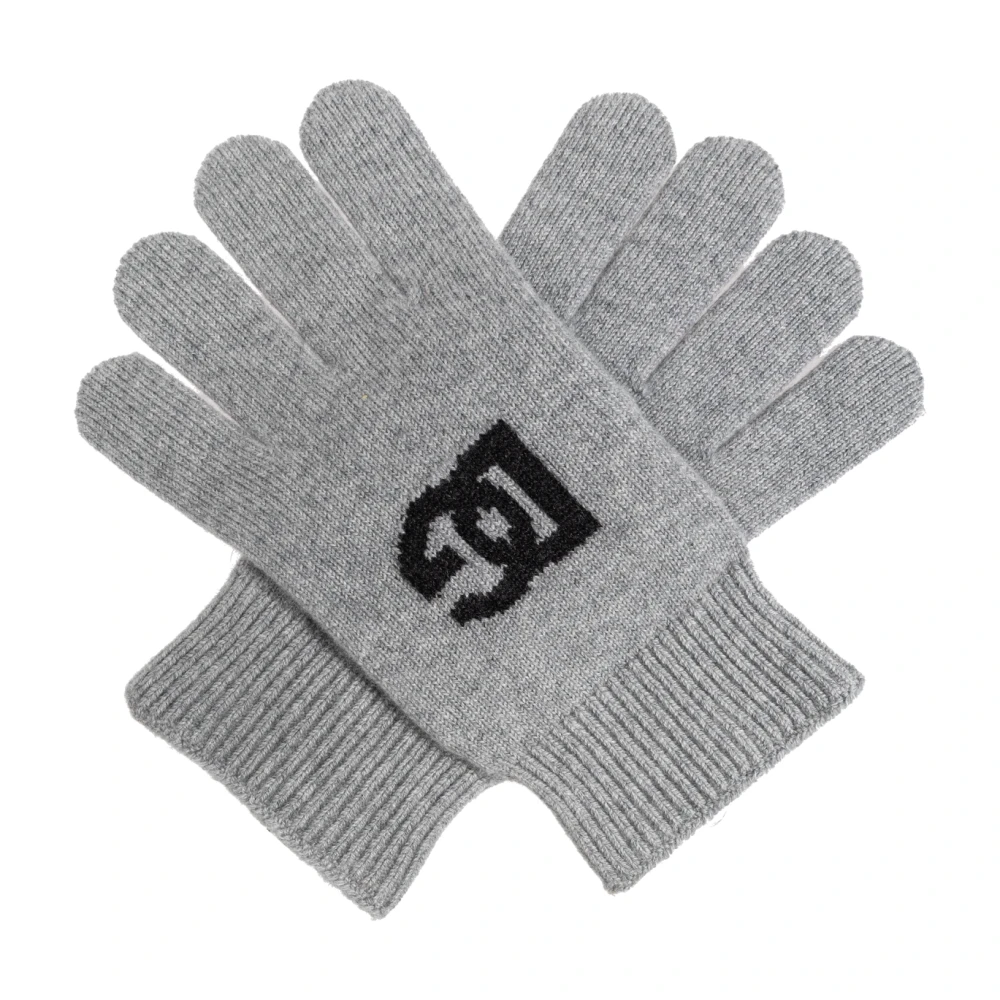 Dolce & Gabbana Kasjmier handschoenen Gray Heren
