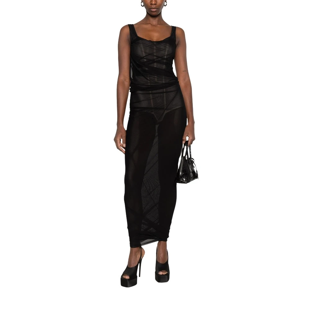 The Attico Donna Nero - Abito Lungo - Dresses - M