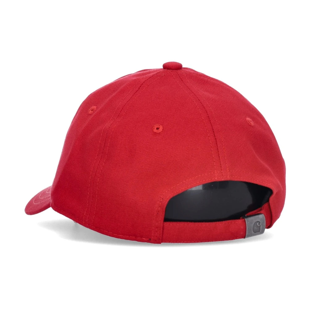 Carhartt WIP Gebogen Klep Canvas Script Cap Rocket Red Unisex