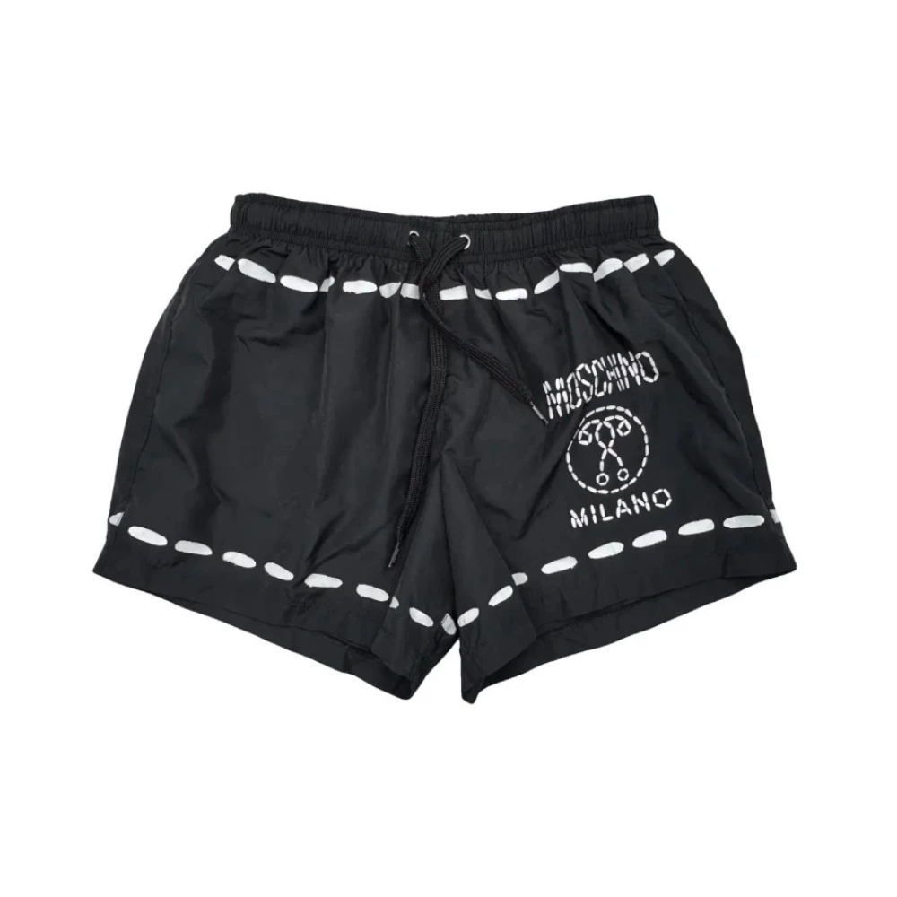 Moschino Men's Black Beachwear, M, Swim Short De Bain A6176