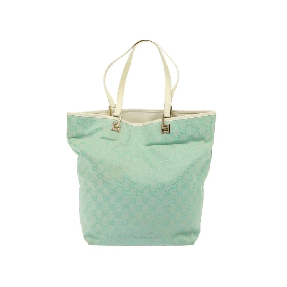 Gucci Vintage Pre-owned Canvas gucci-bags Blue Dames