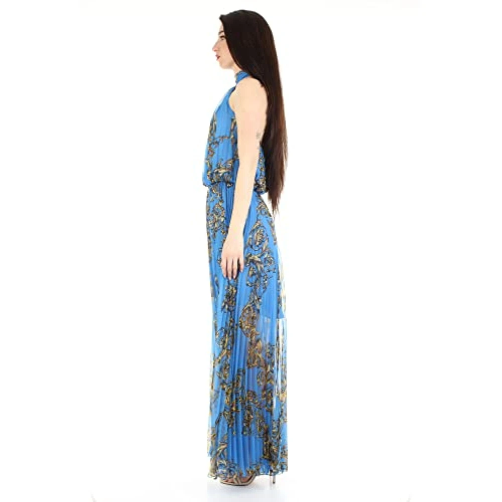 Versace Maxi dagelijkse jurk Blue Dames