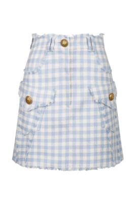 blue-gingham-tweed-a-line-skirt