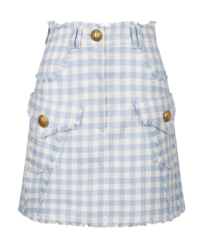 blue-gingham-tweed-a-line-skirt