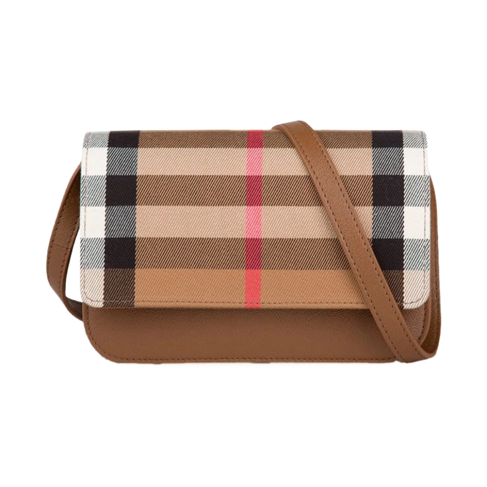 Burberry Women's Brown Cross Body Bags, One Size, Madison Check Shoulder Bag
