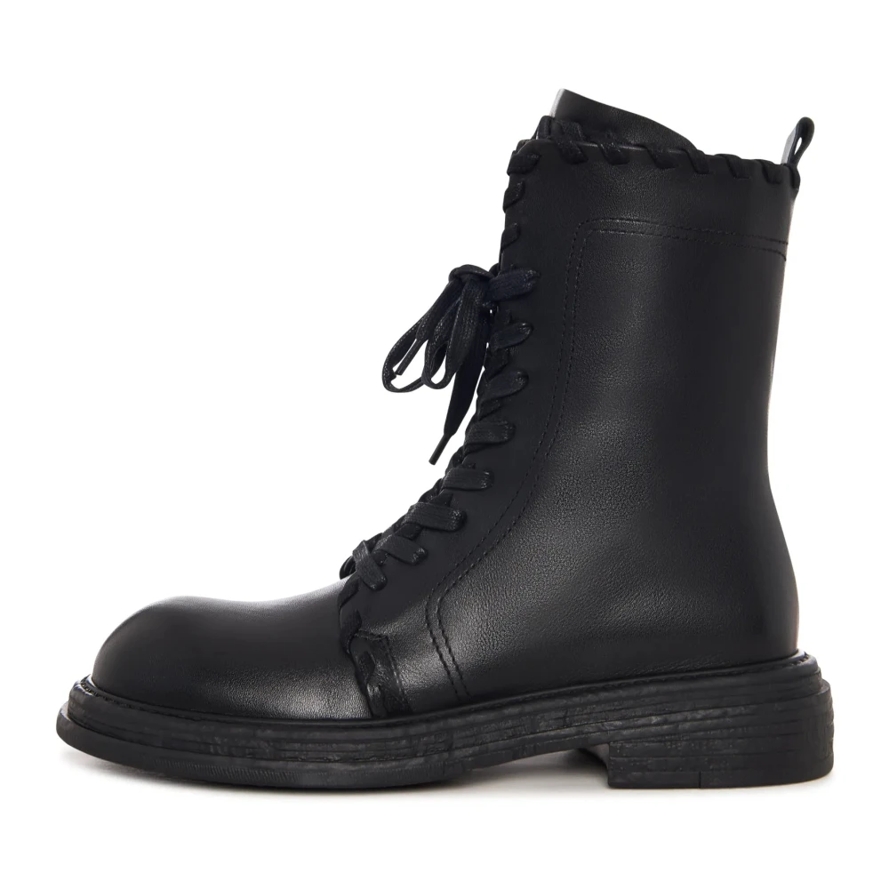 Cesare Gaspari Stitch-Edge Combat Boots
