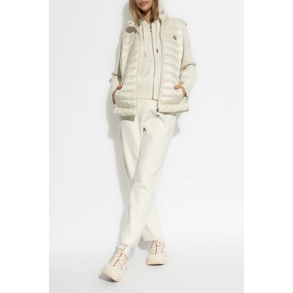 Moncler Donsvest Igens Beige Dames
