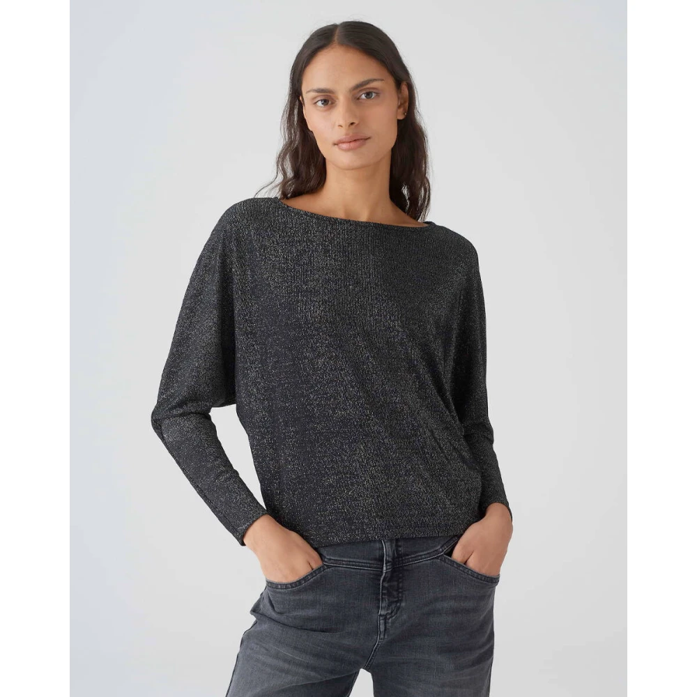 Opus Top met korte mouwen en Siglam Black Dames