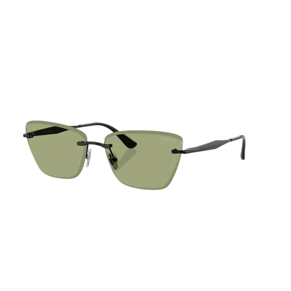 Vogue Eyewear Woman Sunglass VO4332S - Frame color: Black, Lens color: Green - Image 3