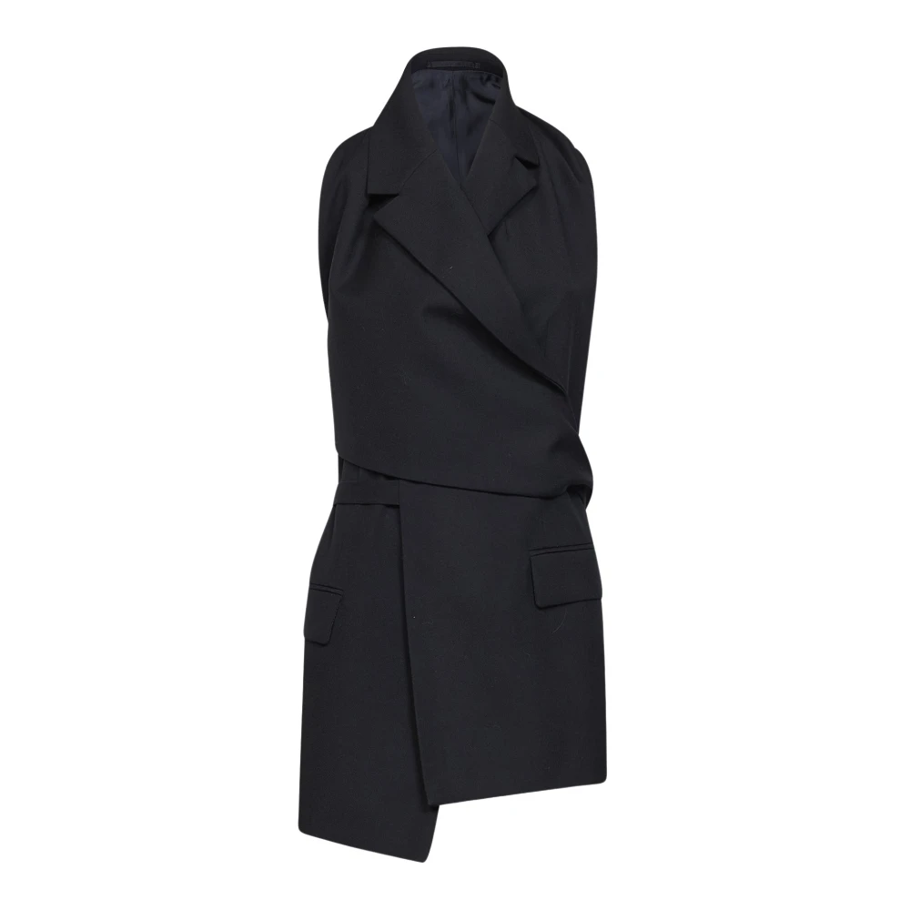 Dries Van Noten Donna Nero - Geline Vest - Jackets - S