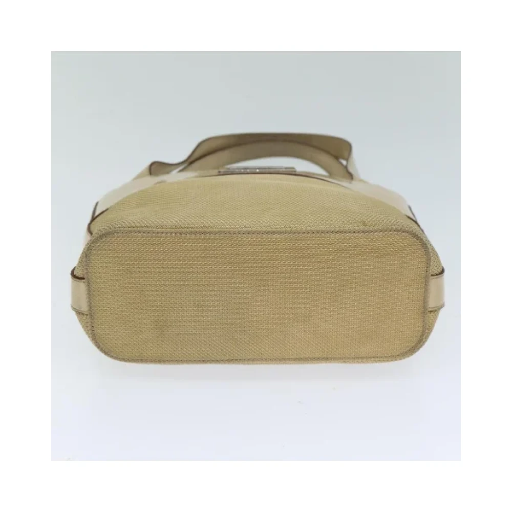 Celine Vintage Pre-owned Canvas handbags Beige Dames