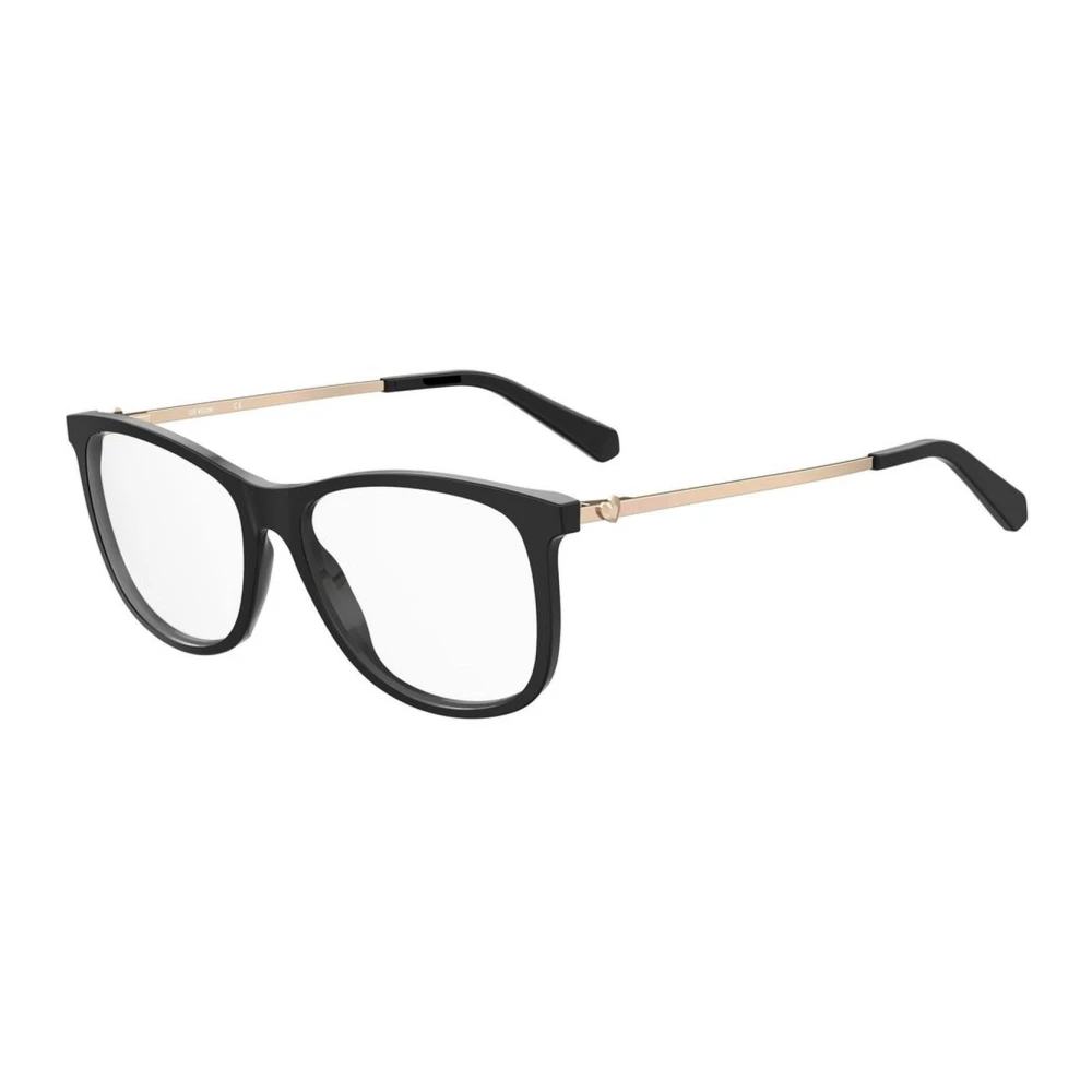 Love Moschino Zwarte Acetaatframe Bril Black Dames