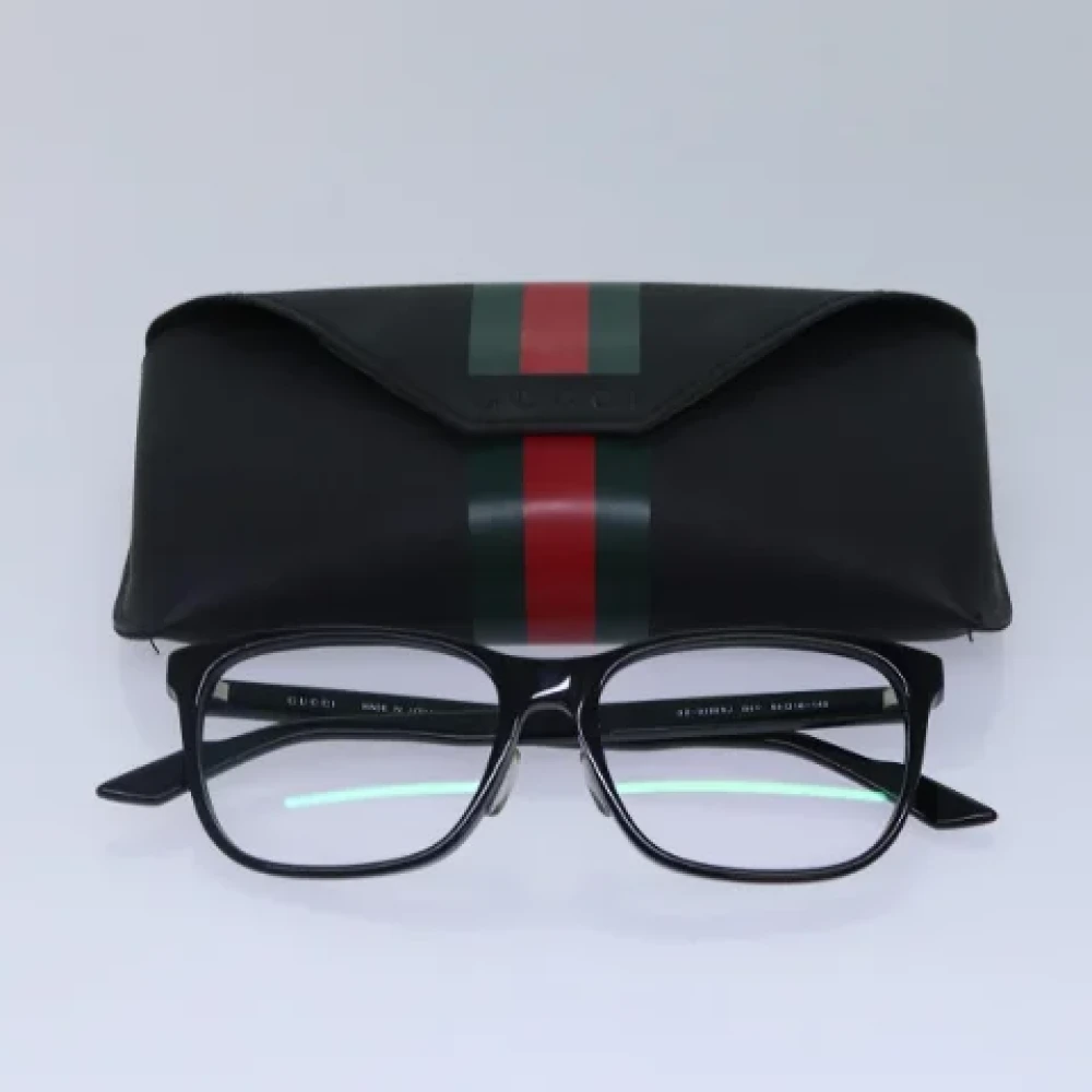 Gucci Vintage Pre-owned Plastic sunglasses Black Dames