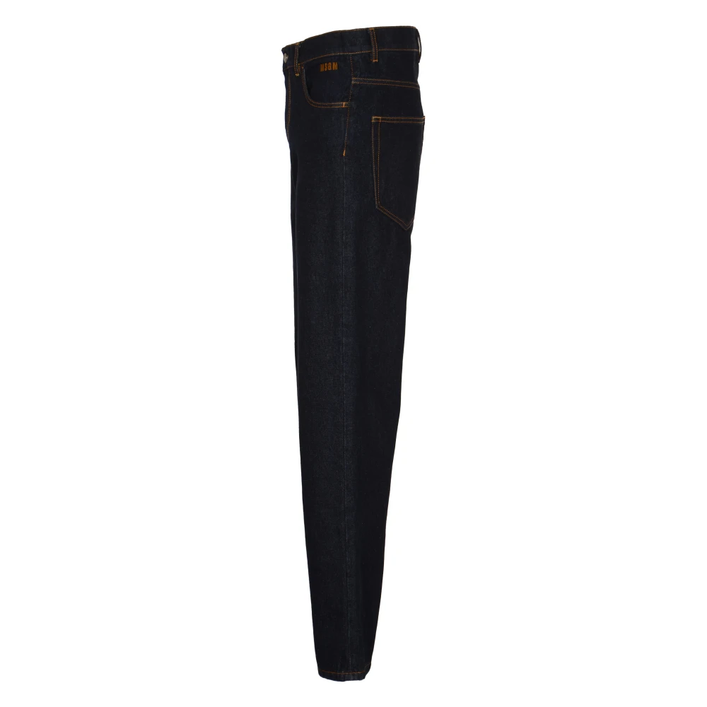 Msgm Blauwe Broek voor Mannen Blue Heren