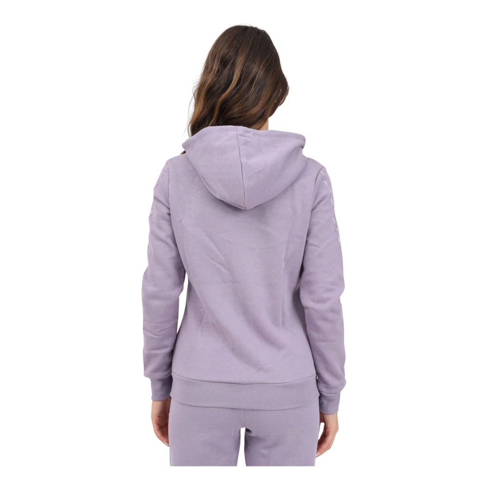 Puma Paarse rits hoodie met zijstreep Purple Dames