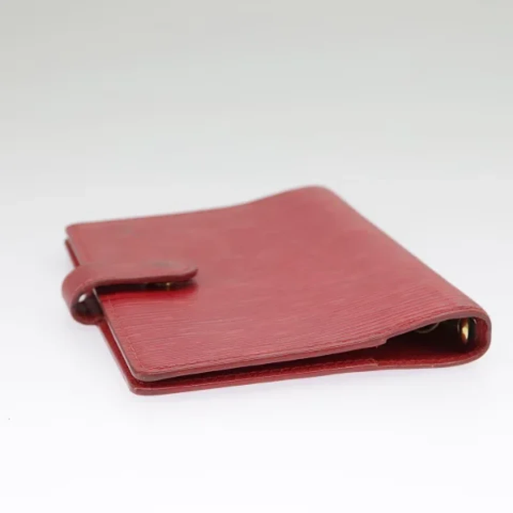 Louis Vuitton Vintage Pre-owned Leather home-office Red Dames