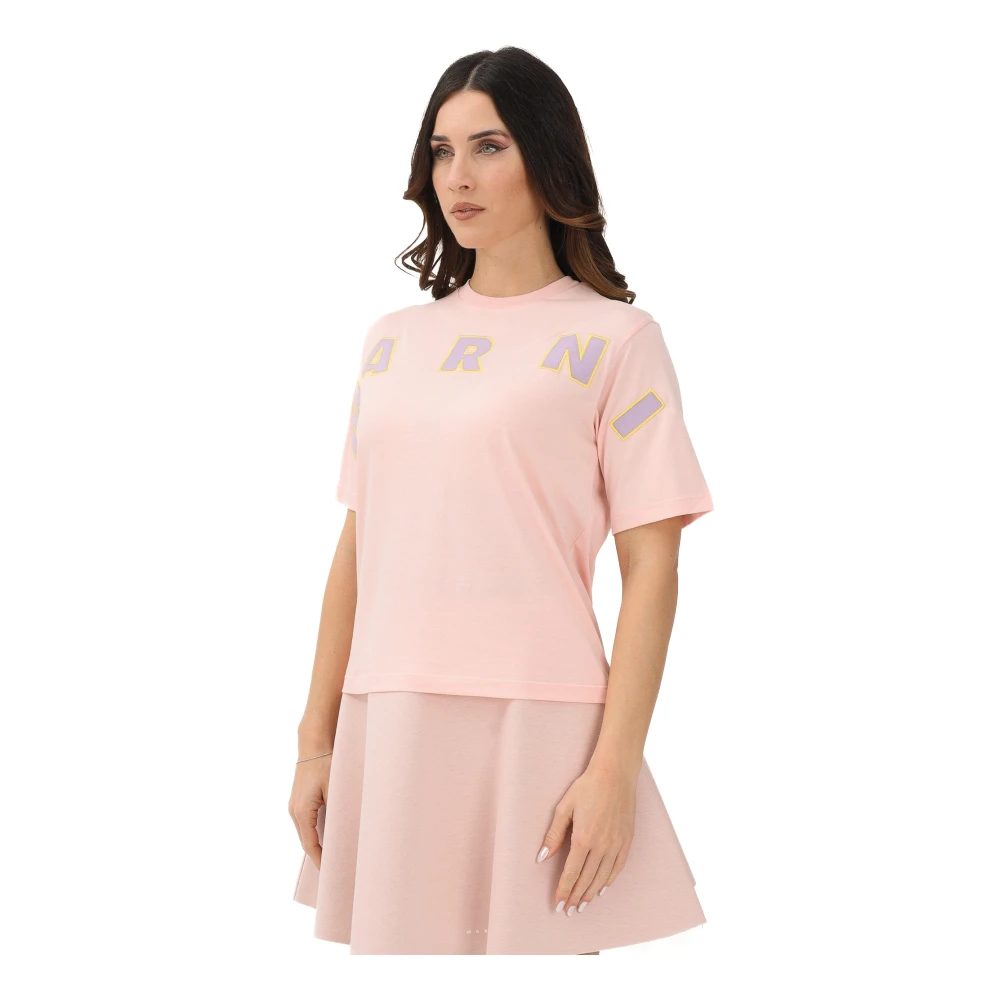 Marni Femme Rose - T-Shirt À Manches Courtes - Tops - Taille: 38 Fr