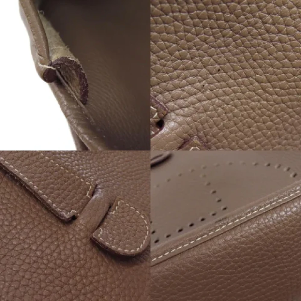 Hermès Vintage Pre-owned Fabric shoulder-bags Beige Dames
