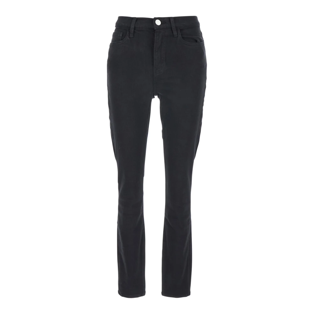 Frame Zwarte Skinny Jeans Hoge Taille Black Dames