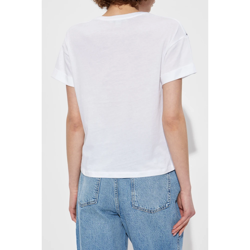 AllSaints T-shirt Metallo White Dames