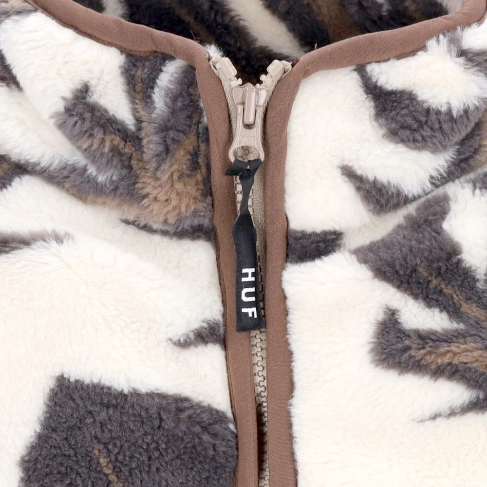 HUF Sherpa Teddy Bear Jacquard Zip Jas Multicolor Heren