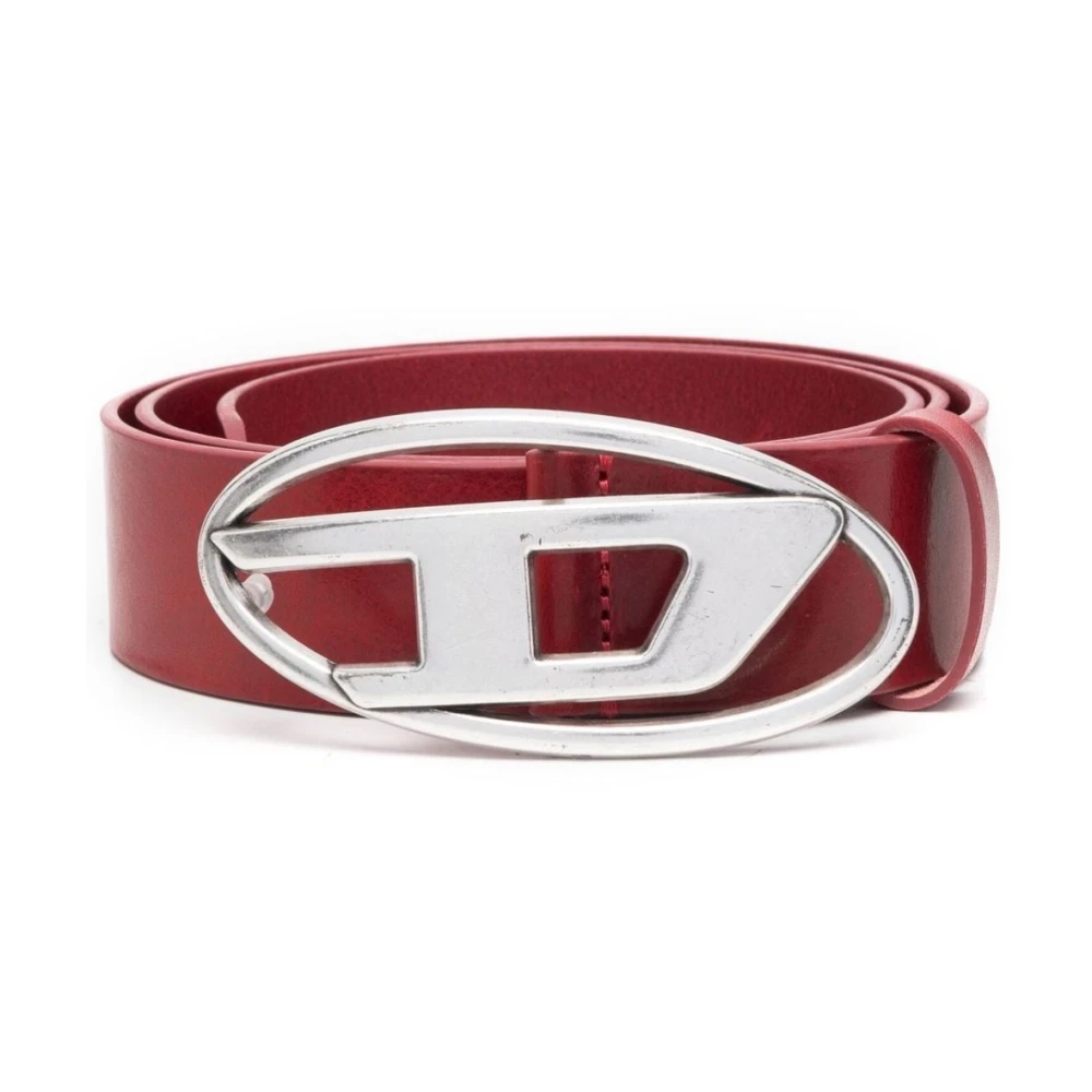 Diesel Logo Bälte 4032 Red, Herr