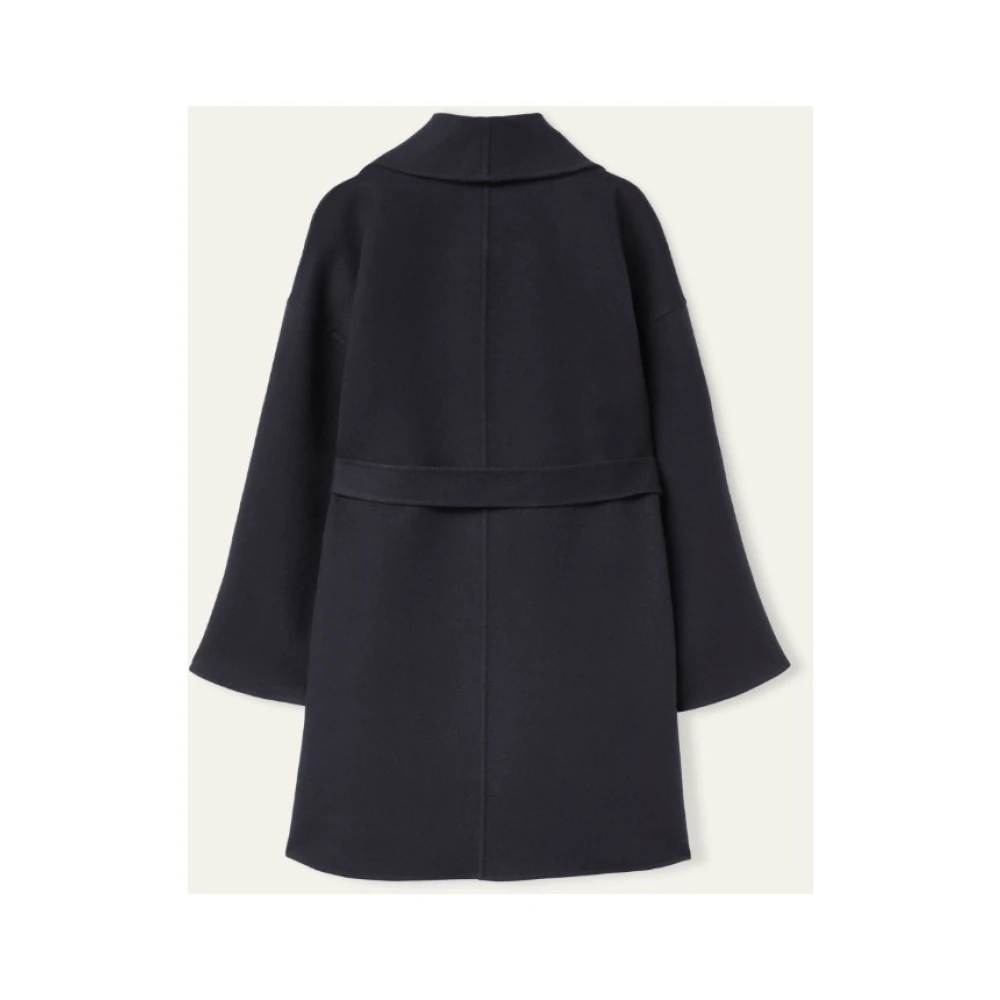 Loro Piana Luxe Blauwe Cashmere Jas met Zakken Blue Dames