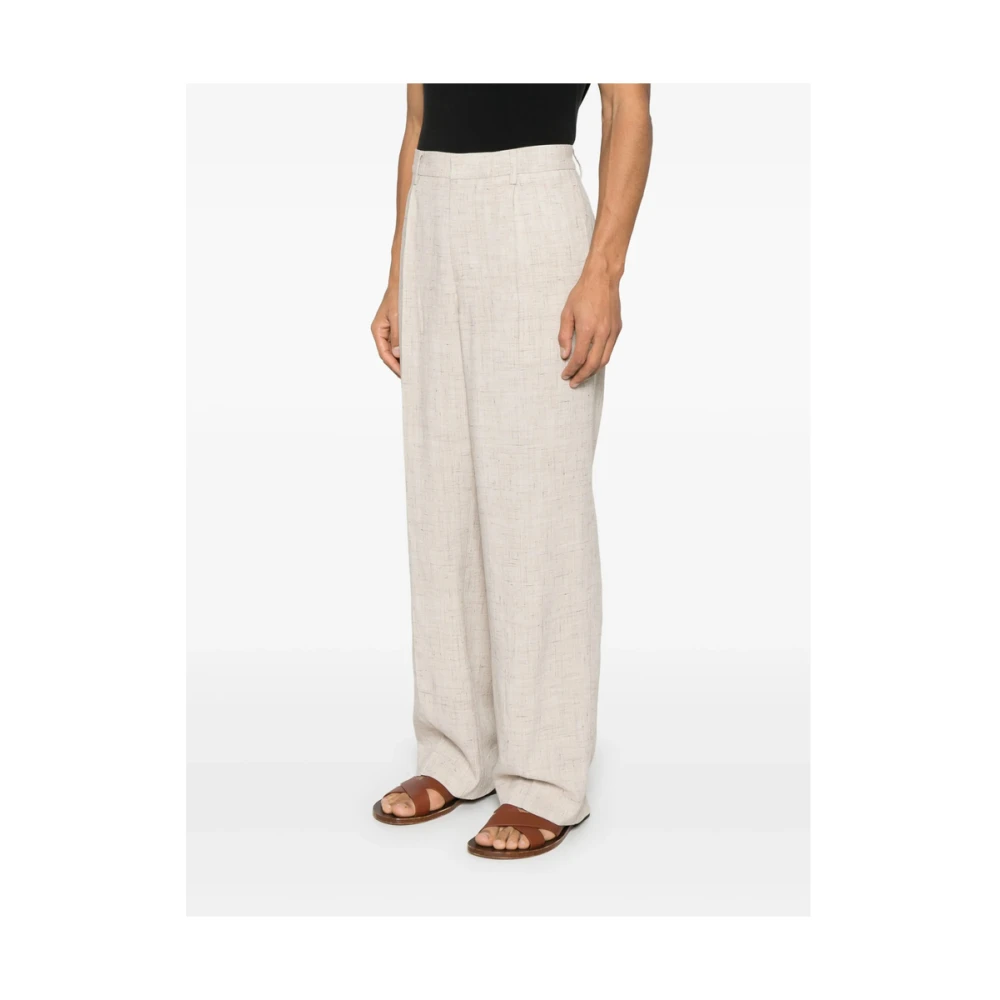 Barena Venezia Beige Broek met knopen Beige Heren
