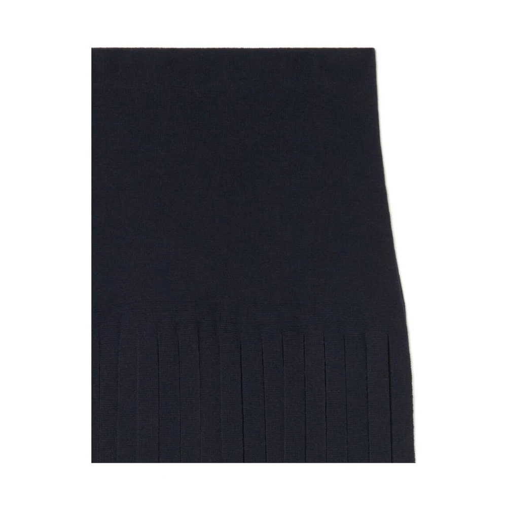 Alanui Midnight Blue Gebreide Rok met Franje Blue Dames