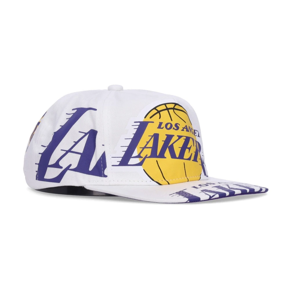Mitchell & Ness NBA Lakers Flat Brim Cap Multicolor Heren